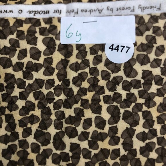 🛒 $35 6 yards Flannel Fabric Material Moda Friendly Forest Acorn #4477 - Picture 4 of 5